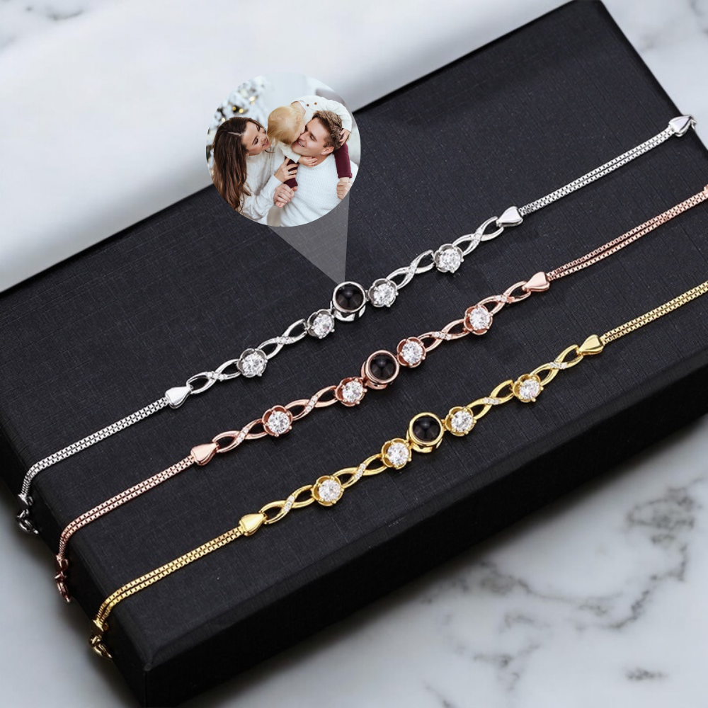 Bracelet Photo Personnalisé Mindy en argent 925