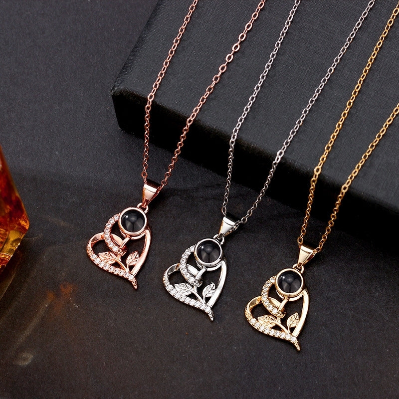 Collier Coeur Photo Personnalisé pour femme