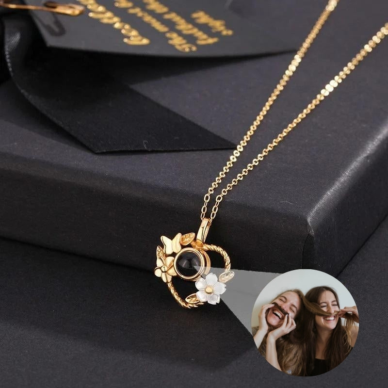 Collier Photo personnalisée Or pour Femme