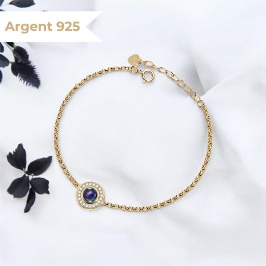 bracelet photo personnalisé argent 925 bijoux photo elydia