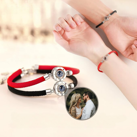 bracelet photo personnalisé couple
