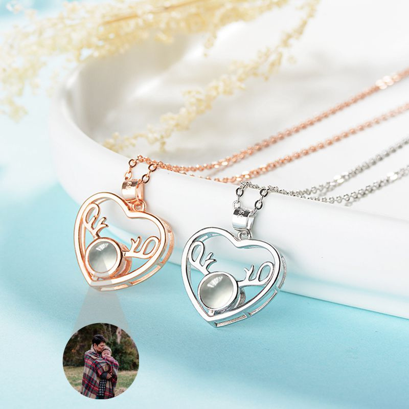 collier pendentif photo personnalisé femme argent