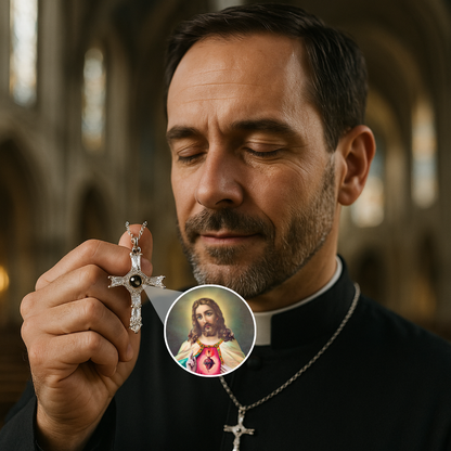 Collier Photo Personnalisé Croix Chrétienne - Votre foi toujours avec vous