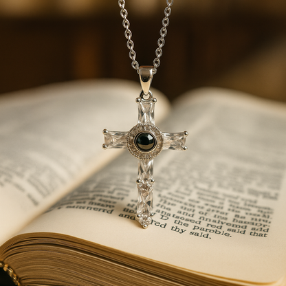 Collier Photo Personnalisé Croix Chrétienne - Votre foi toujours avec vous
