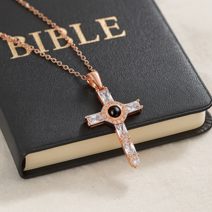 Collier Photo Personnalisé Croix Chrétienne - Votre foi toujours avec vous