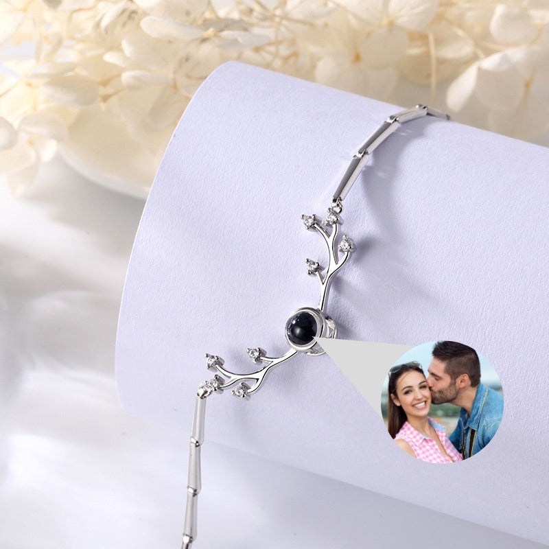 Bracelet Photo Personnalisé en argent Elydia