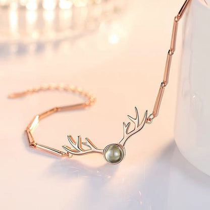 Bracelet Photo Personnalisé eira or rose pour femme