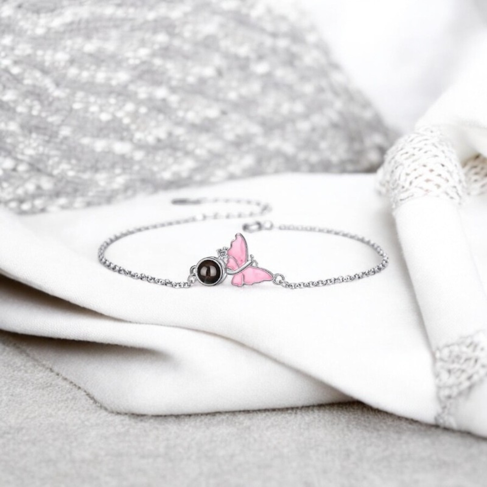 Bracelet Photo Personnalisé elina argent pour femme