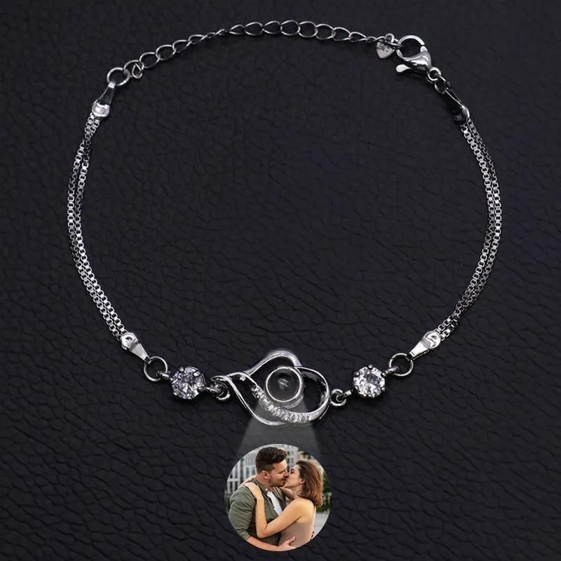 Bracelet Photo elise personnalisé en Argent femme