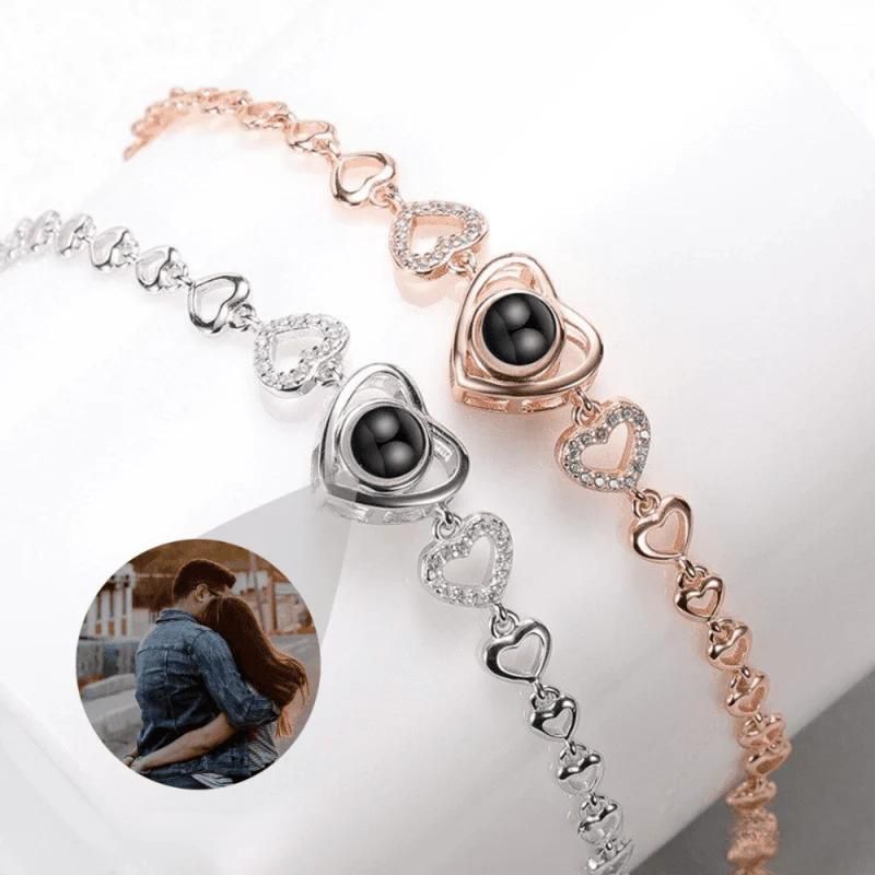 Bracelet photo personnalisée pour femme 