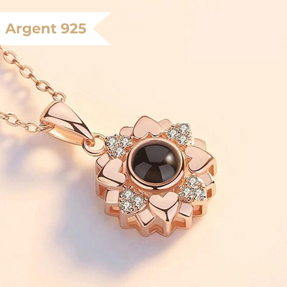 Collier Photo Personnalisé par projection pour femme