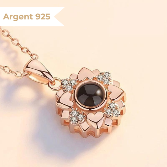 Collier Photo Personnalisé par projection pour femme