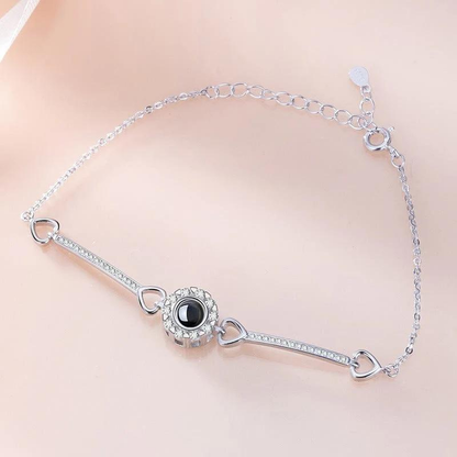 bracelet en argent personnalisé pour femme