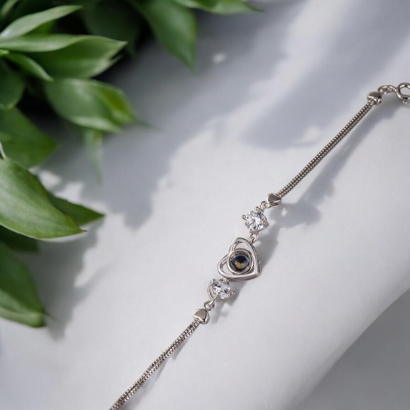 bracelet en argent photo personnalisé elydia bijoux