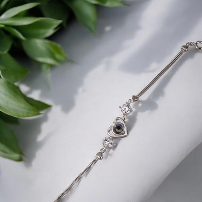 bracelet en argent photo personnalisé elydia bijoux