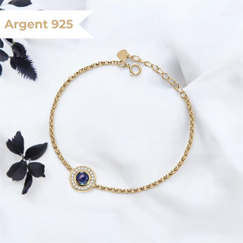 bracelet photo personnalisé argent 925 bijoux photo elydia 