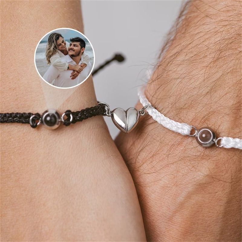 bracelet photo personnalisé couple