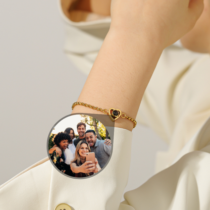 bracelet photo projection personnalisé jade femme