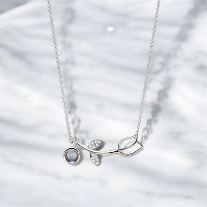 collier argent personnalisé perle de projection photo