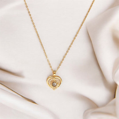collier avec photo personnalisé projection elydia bijoux
