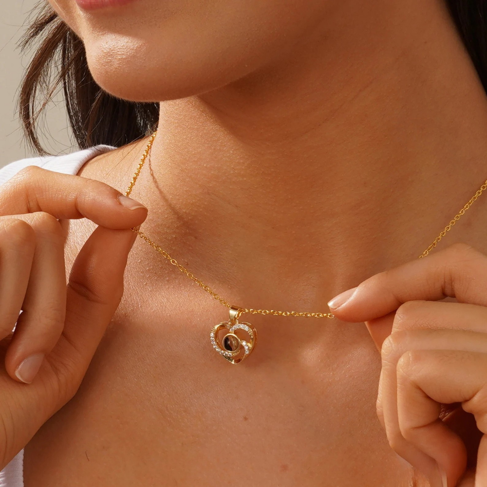 collier femme photo personnalisé en argent elydia bijoux photo