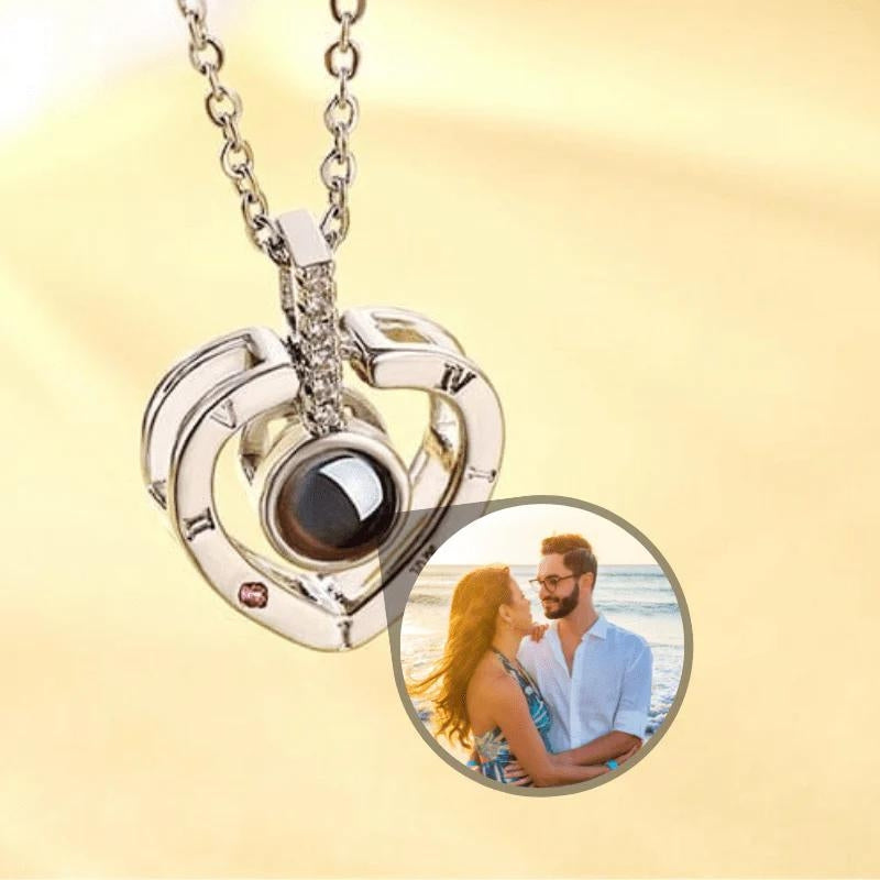 collier pendentif photo personnalisé femme maya