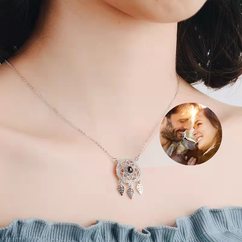 collier pendentif photo personnalisé pour femme