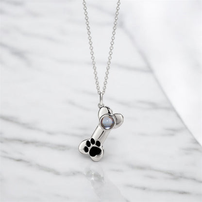 collier perle personnalisé photo argent