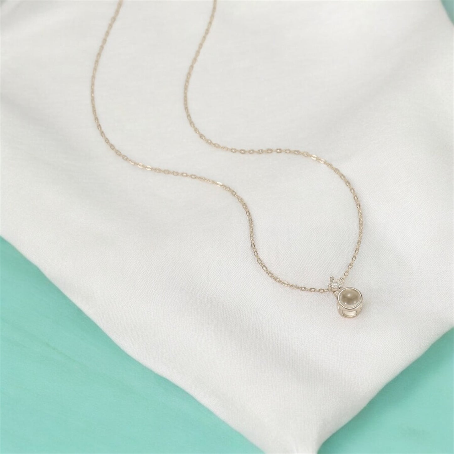 collier perle photo argent 925