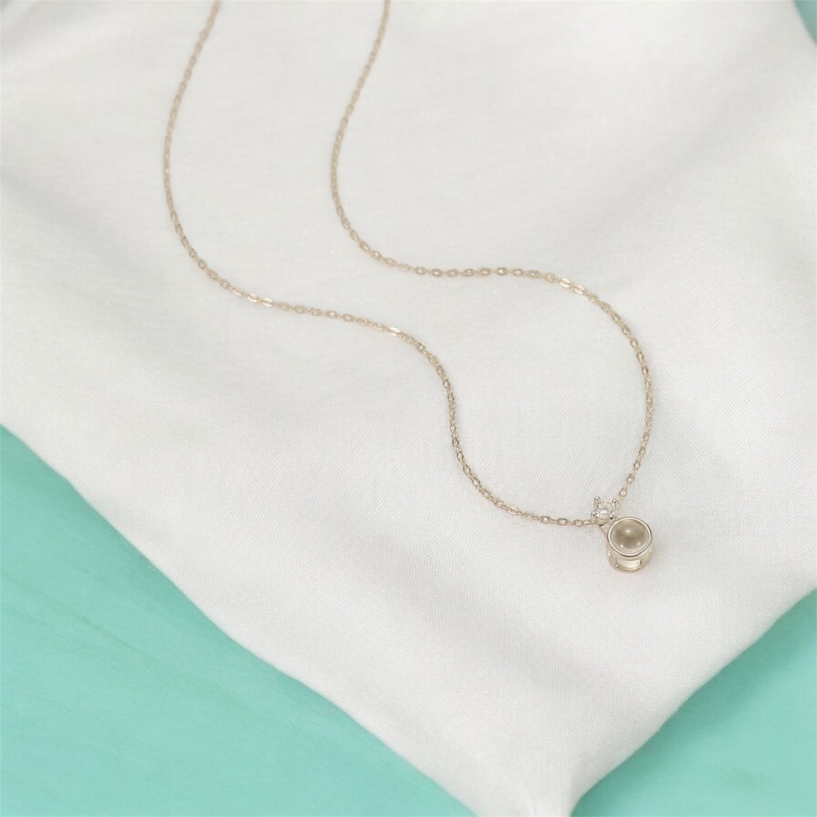 collier perle photo argent 925