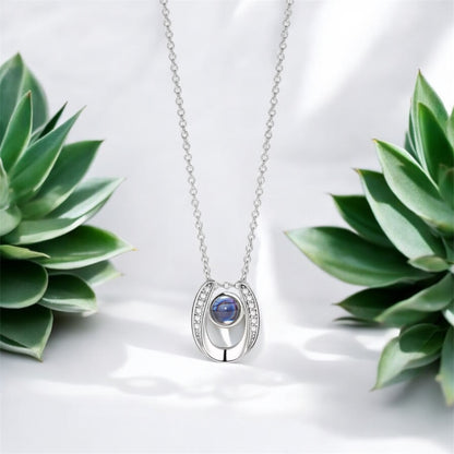 collier personnalisé photo argent