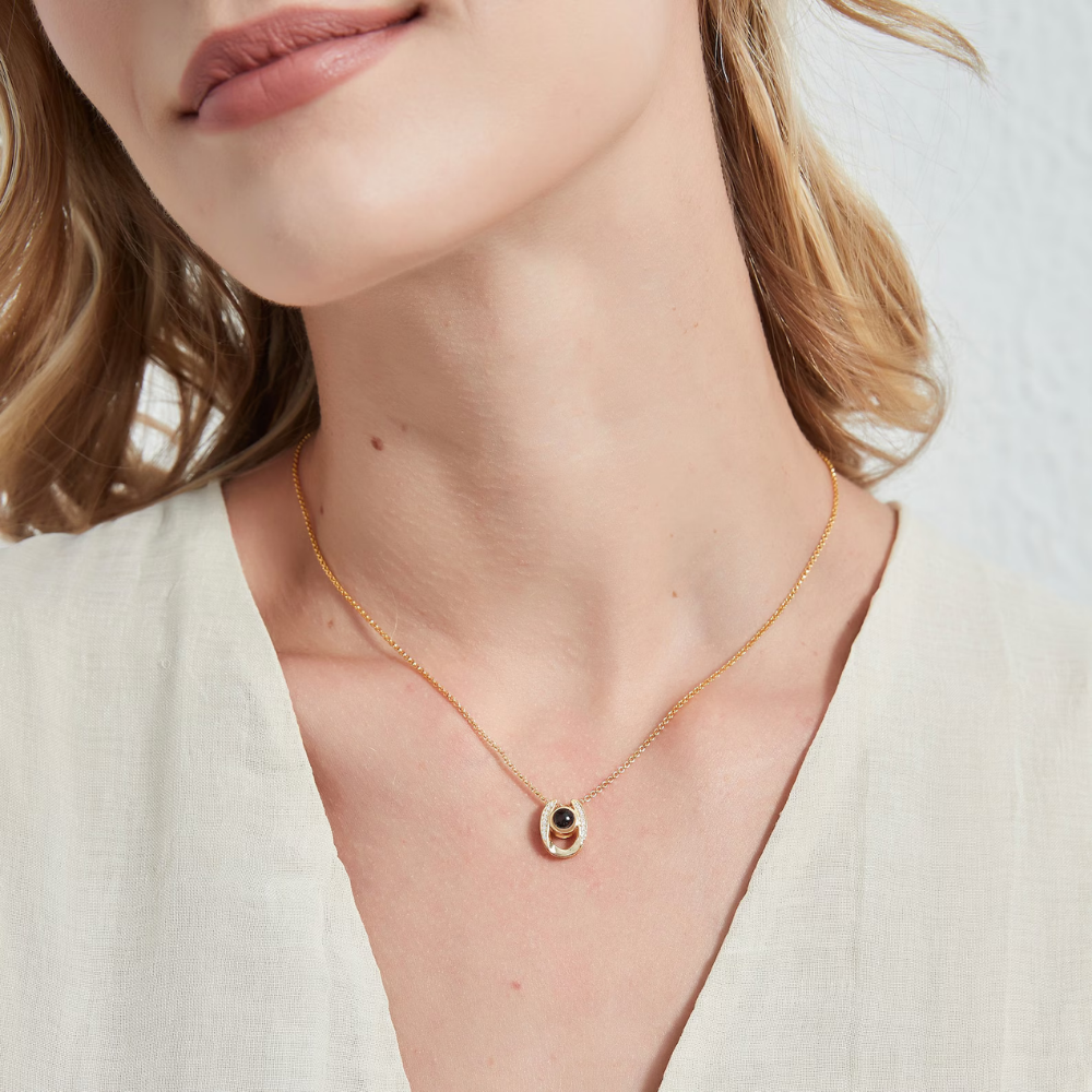 collier photo femme personnalisé 